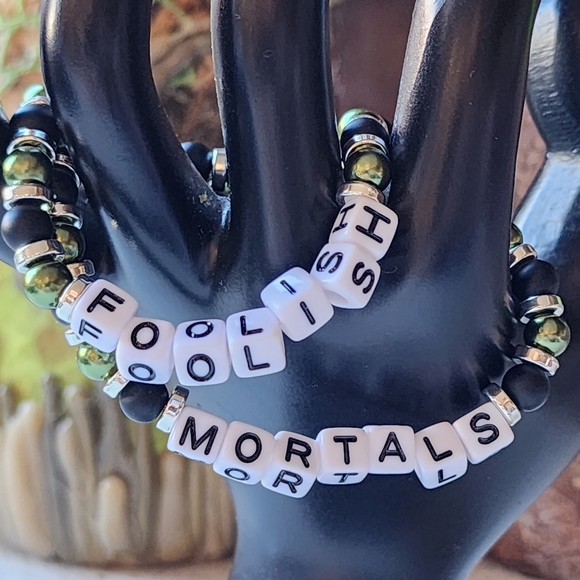 Haunted Mansion FOOLISH MORTALS stretch bracelets - Picture 6 of 8